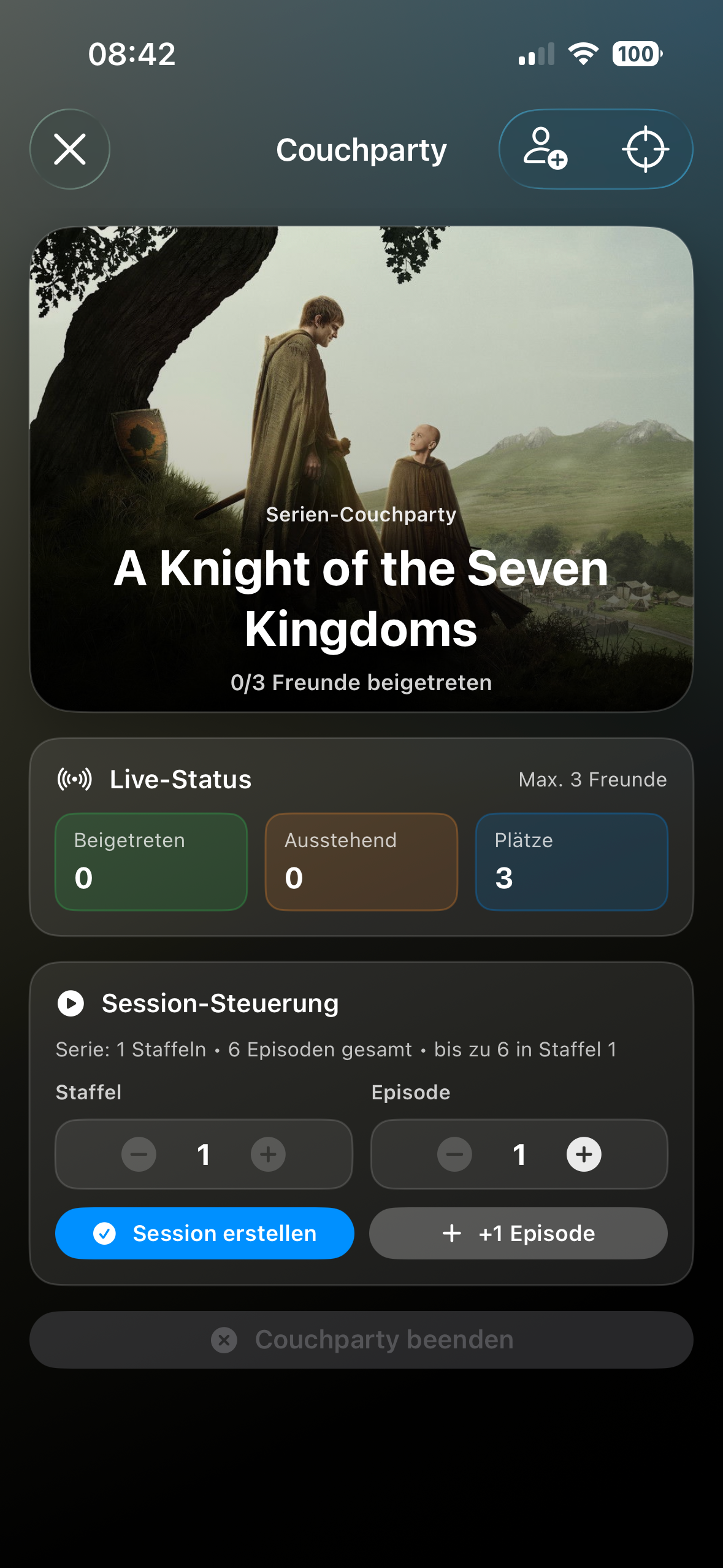 Couchparty screenshot